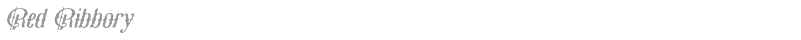 Red Ribbory font preview